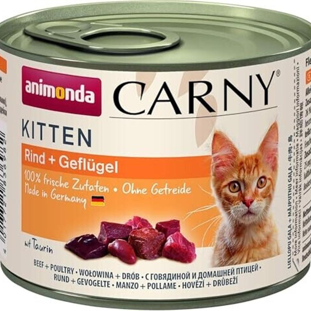 ANIMONDA CAT 200gr CARNY KITTEN с говядиной и домашней птицей изображение