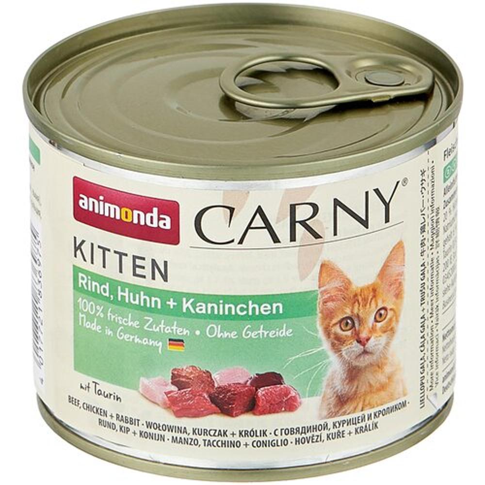 ANIMONDA CAT 200gr CARNY KITTEN  с говядиной, курицей и кроликом изображение