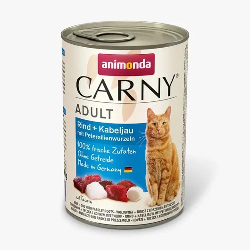 ANIMONDA CAT 400gr CARNY с говядиной и корень петрушки изображение