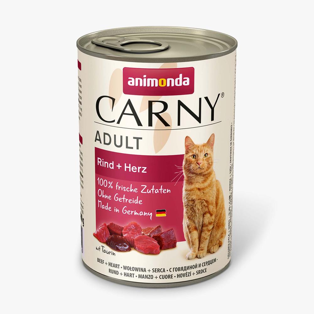 ANIMONDA CAT 400gr CARNY с говядиной и сердцем изображение