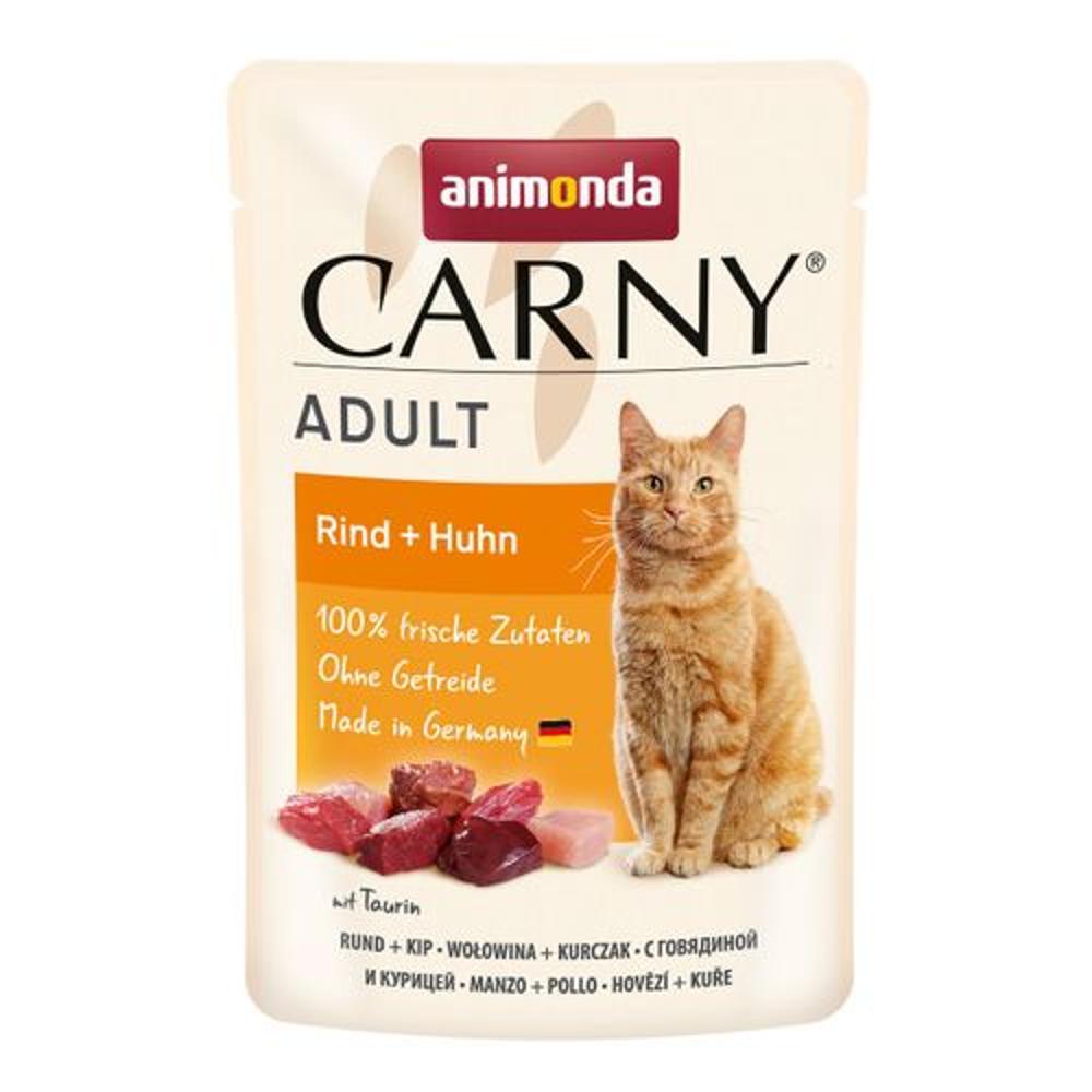 ANIMONDA CAT 85gr CARNY ADULT говядина курица изображение