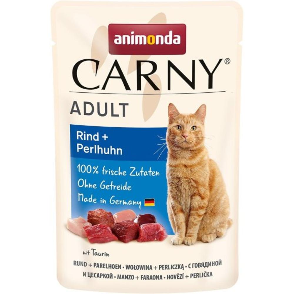 ANIMONDA CAT 85gr CARNY ADULT говядиной и цесаркой