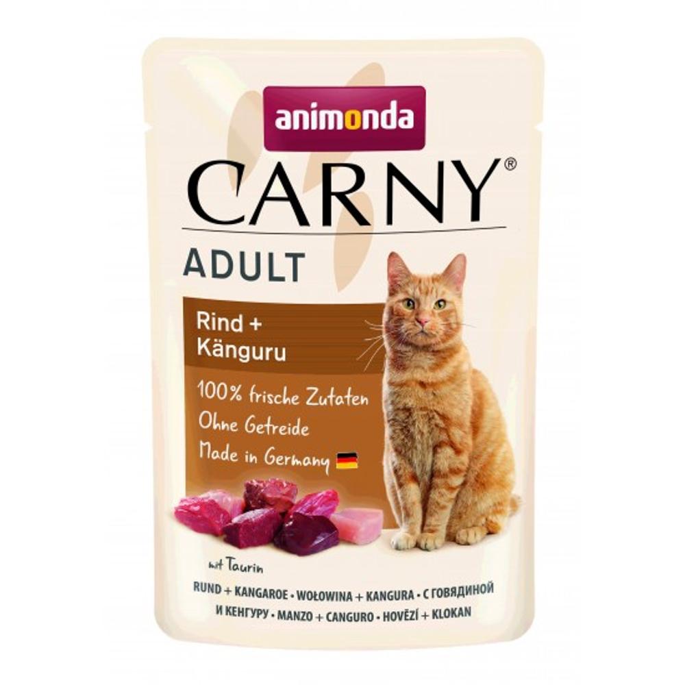 ANIMONDA CAT 85gr CARNY ADULT с говядиной и кенгуру