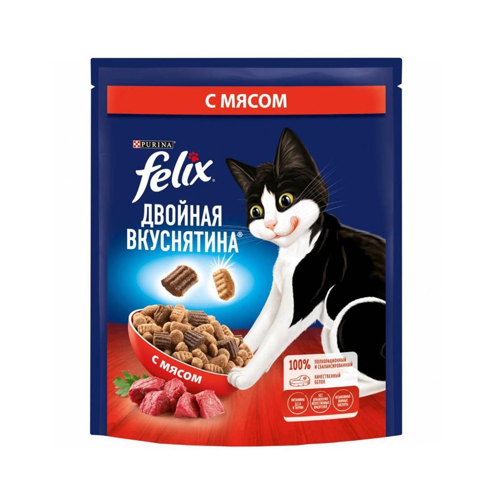 Сухой корм  для кошек Felix с мясом , 600 гр  изображение