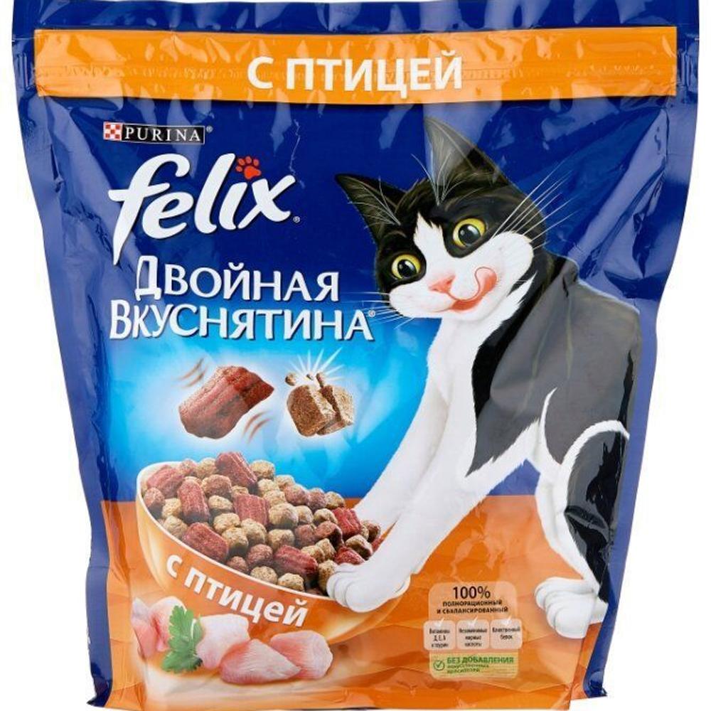 Felix сухой корм для кошек с птицей 200гр изображение