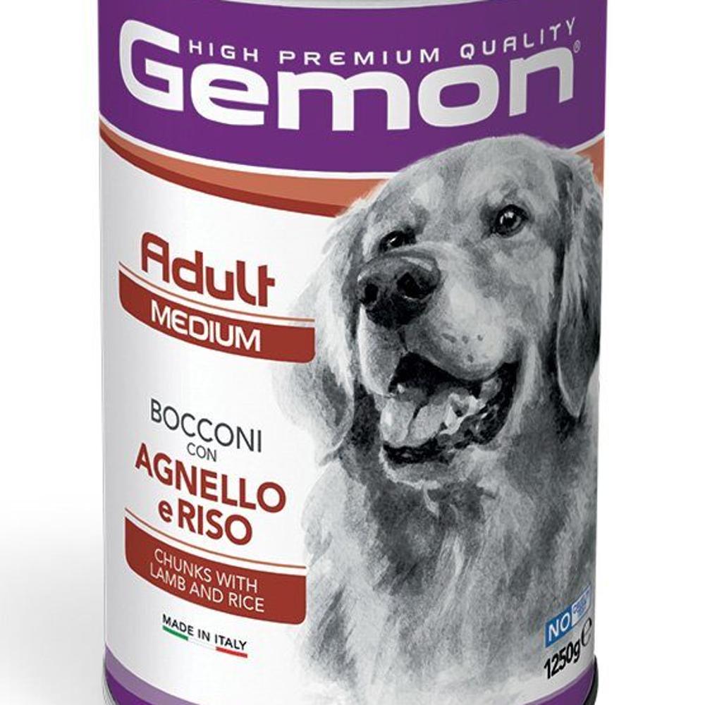 Gemon Medium  Adult All Breeds с ягненком и рисом 1250g изображение