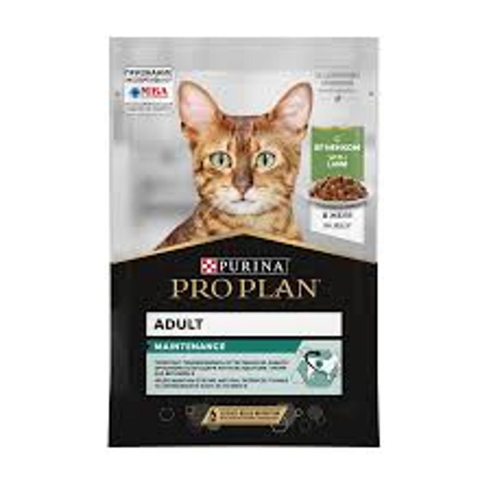 Pro plan влажный корм для кошек с ягненком в желе изображение