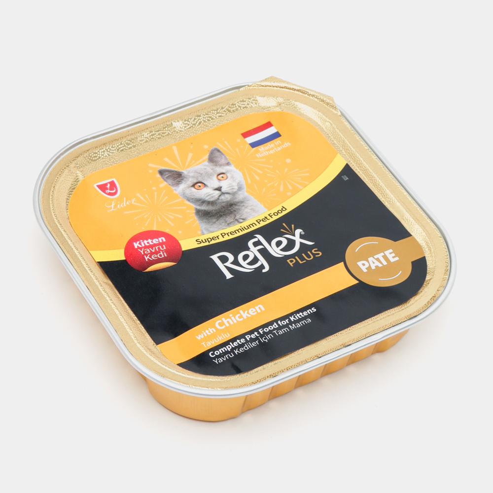 Reflex  Plus ламистер для котят с курицей паштет 85 гр  изображение